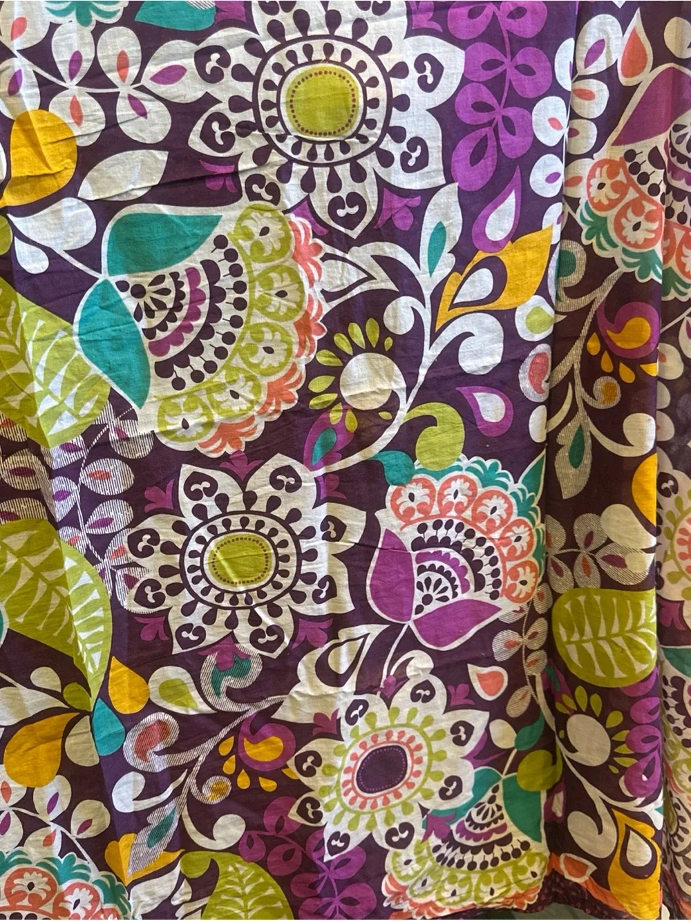 Vera Bradley Plum Crazy Scarf/Sarong